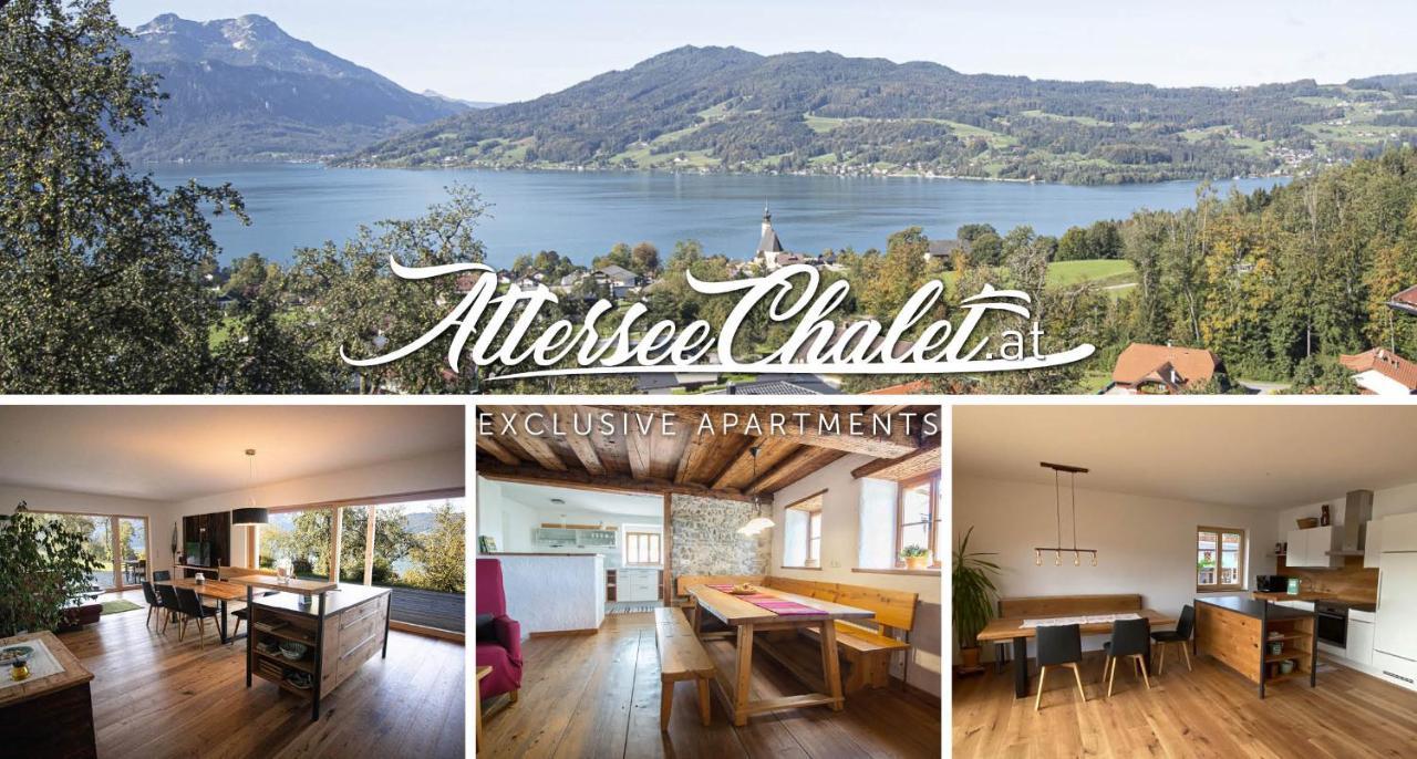 Attersee-Chalet Angermann Familie Spalt Штайнбах-ам-Аттерзе Екстер'єр фото