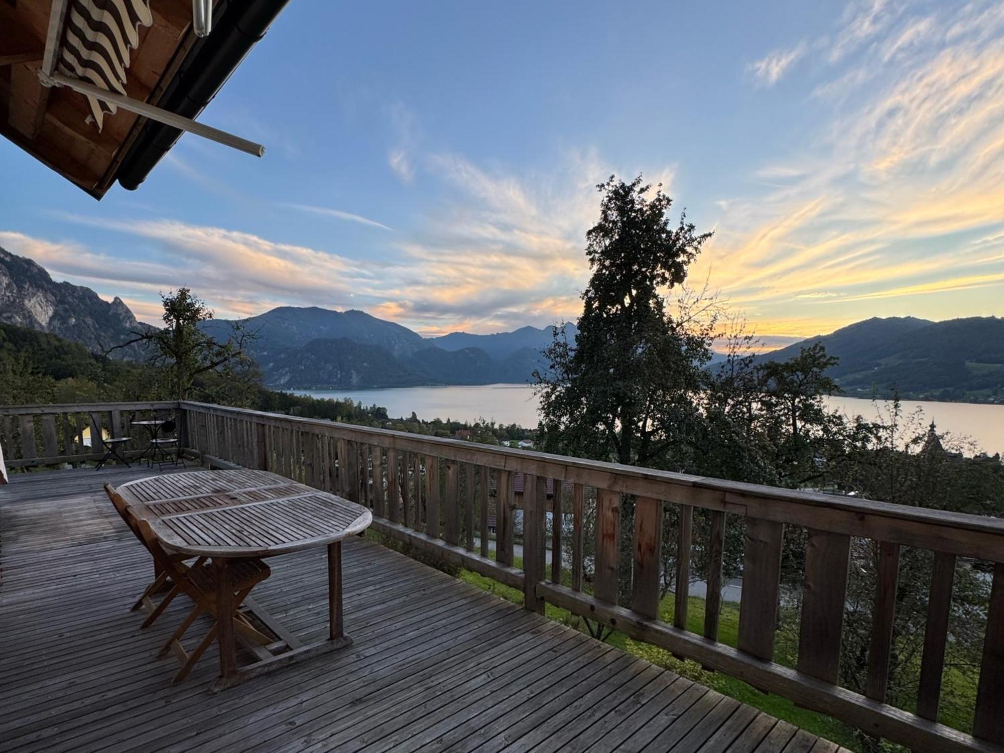 Attersee-Chalet Angermann Familie Spalt Штайнбах-ам-Аттерзе Екстер'єр фото